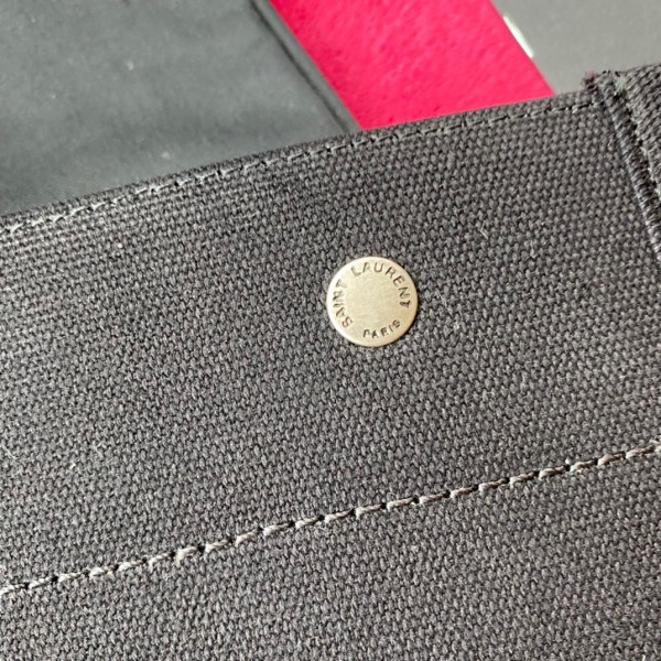 Y*L rive gauche tote bag in printed linen and leather