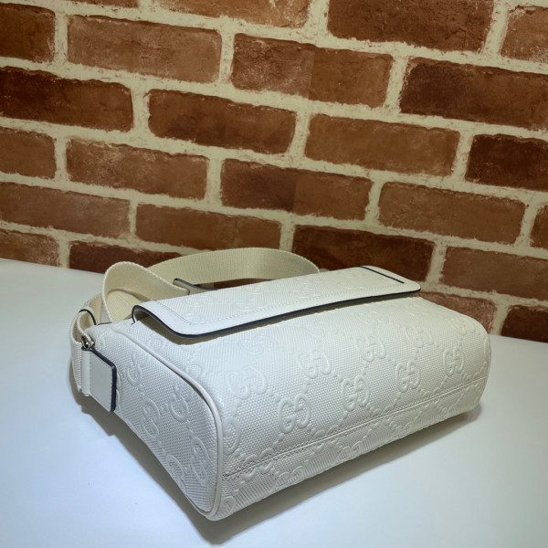 G*u*i gg embossed messenger bag