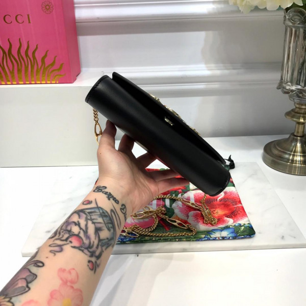 G*u*i zumi smooth leather mini shoulder bag