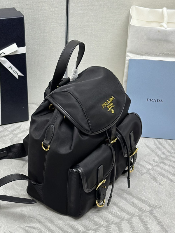 Pra*a small re-nylon backpack-24*28*12cm