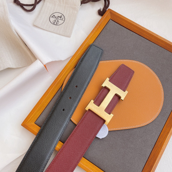 H**mes belt-silver/gold