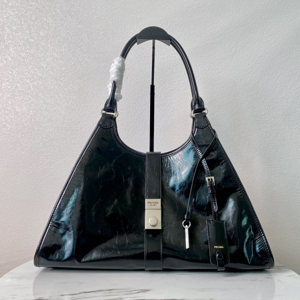 Pra*a large leather tote bag