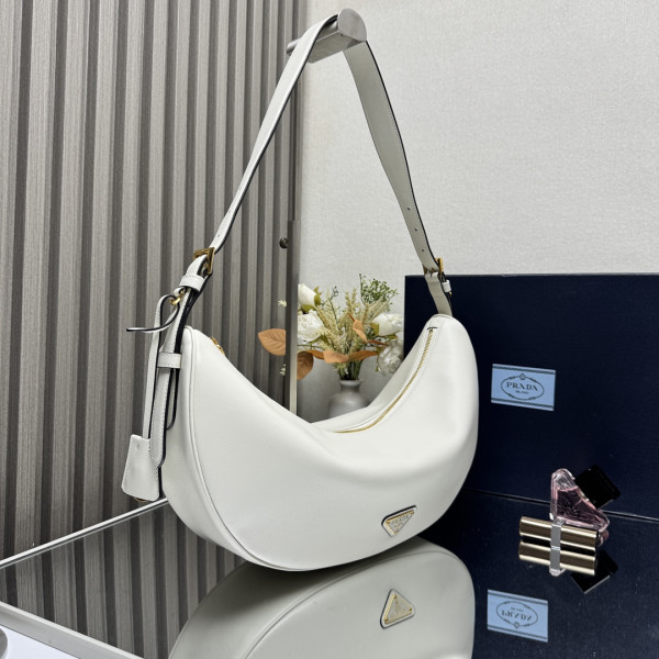 Pra*a demi-lune large shoulder bag-42*19.5*8.5cm